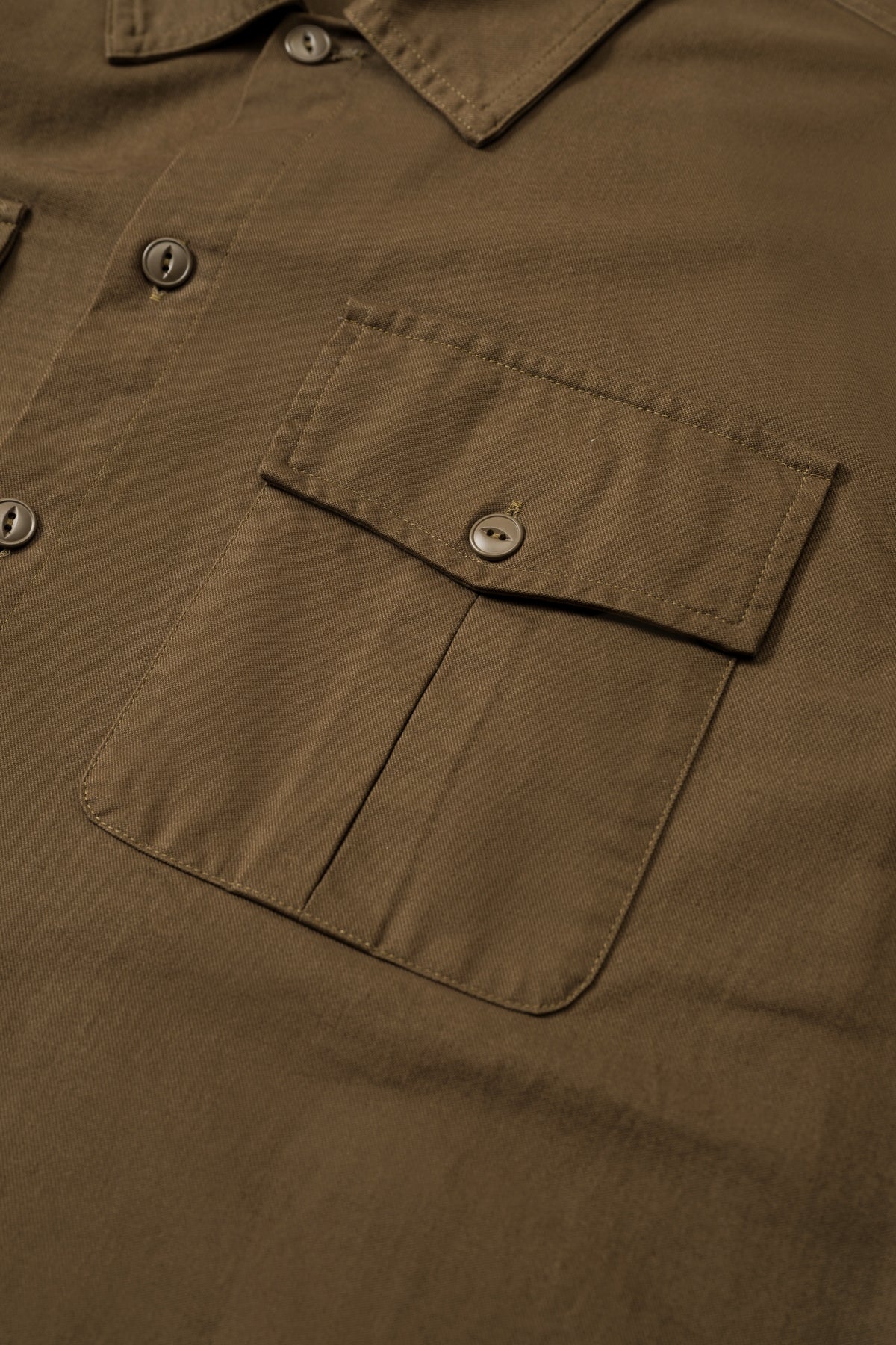 Retro Pure Cotton Double Pocket Unisex Workwear Shirt