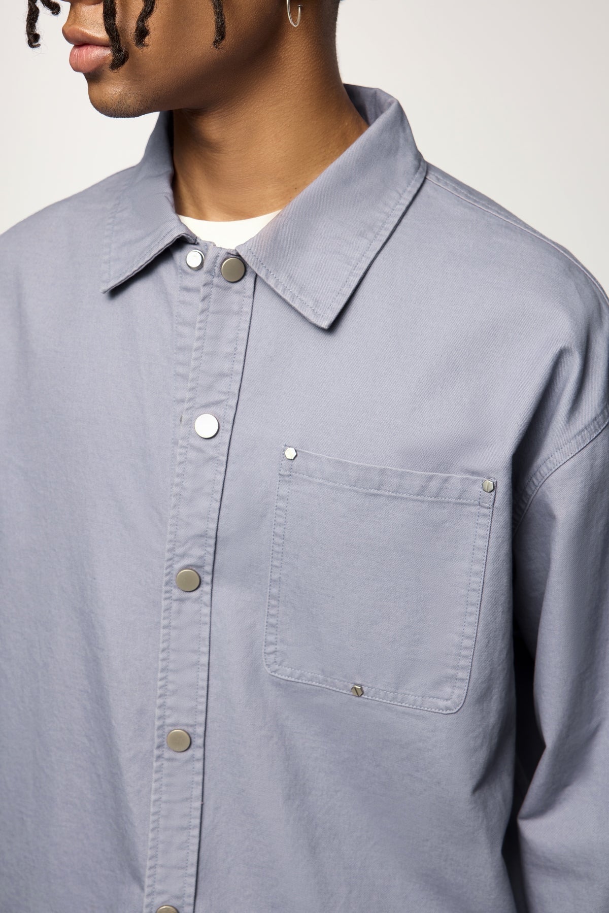 OLA FAN Trendy Casual Retro Work Shirt - Unisex Minimalist Outerwear
