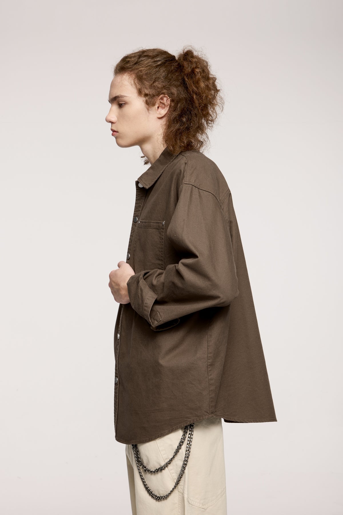 OLA FAN Trendy Casual Retro Work Shirt - Unisex Minimalist Outerwear