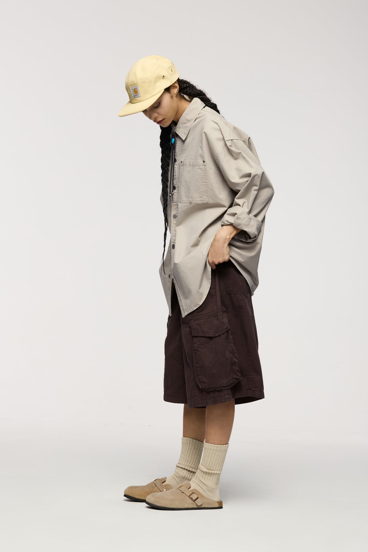 OLA FAN Trendy Casual Retro Work Shirt - Unisex Minimalist Outerwear
