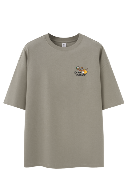 OLA FAN Khaki camp T-shirt sku shot–minimalist high street wear