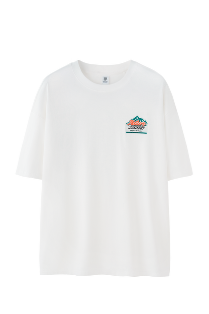 OLA FAN White Nature Protect T-shirt sku shot–minimalist high street wear