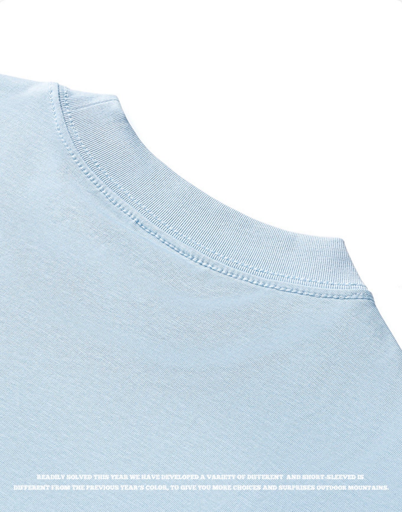 OLA FAN pink vivid T-shirt material detail close shot–minimalist high street wear