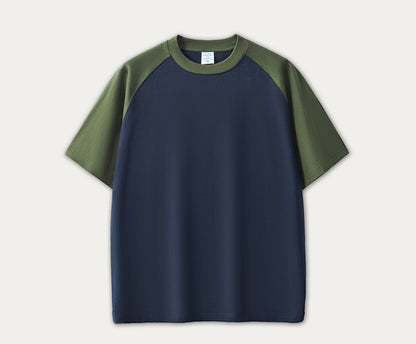 Contrast Raglan Oversized T‑Shirt