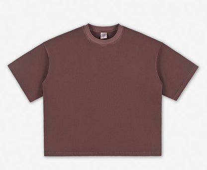 Caramel Essence Series – Boxy Oversized 260g T‑Shirt