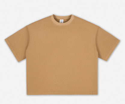 Caramel Essence Series – Boxy Oversized 260g T‑Shirt