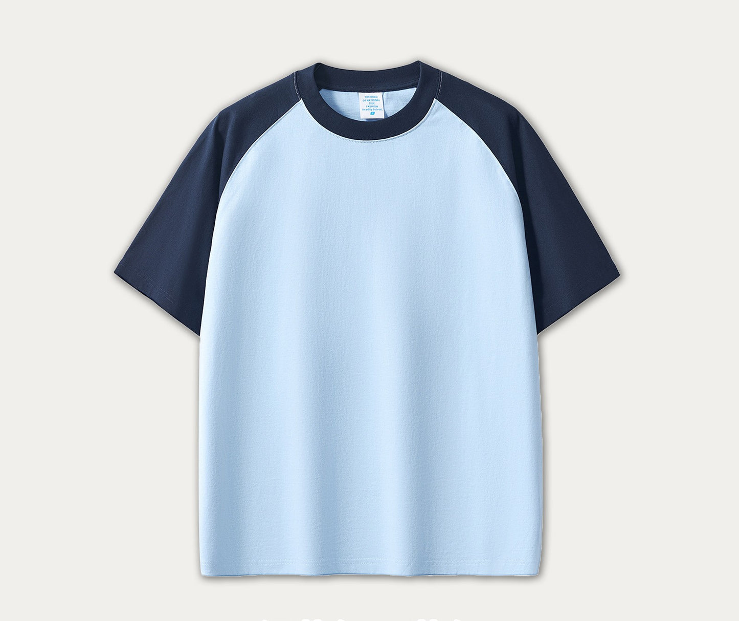 Contrast Raglan Oversized T‑Shirt