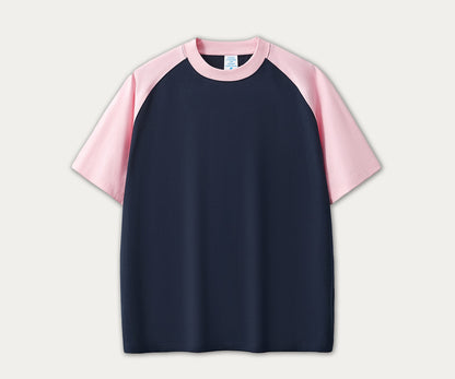 Contrast Raglan Oversized T‑Shirt